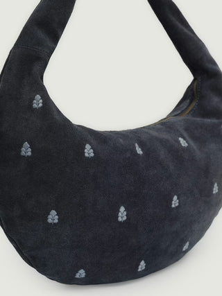 Leather Half Moon Bag