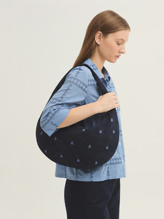 Leather Half Moon Bag
