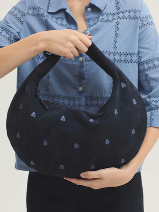 Leather Half Moon Bag