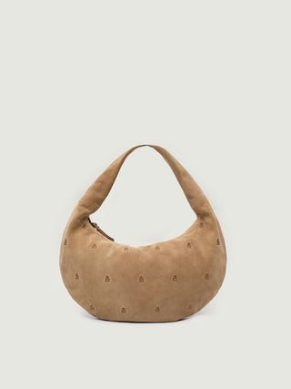 Leather Half Moon Bag