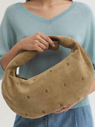 Leather Half Moon Bag