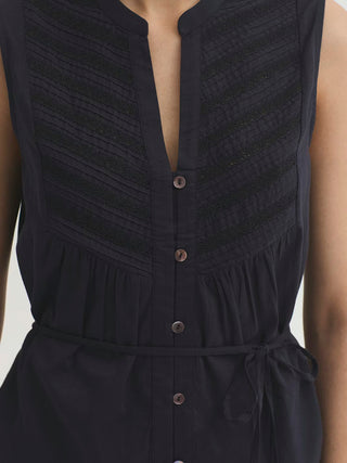Blend Shirt with Lace Edging