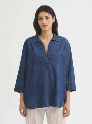 Denim Shirt with Pockets