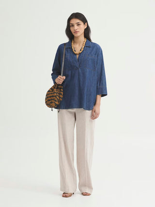 Denim Shirt with Pockets
