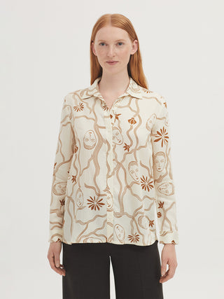 Muses Garden Satin Shirt