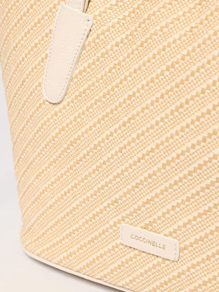 New Never Without Bag Bicolor Straw Medium