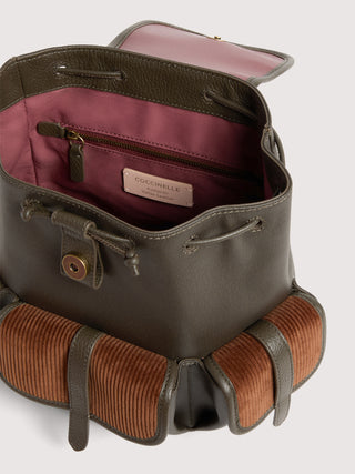 Coccinelle Mavery Pocket Waxed Corduroy Backpack