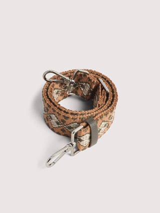 Coccinelle Liberty Ribbon Shoulder Strap with Shiny Nickel Details