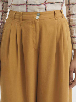 Overdyed Tencel Skirt Trousers
