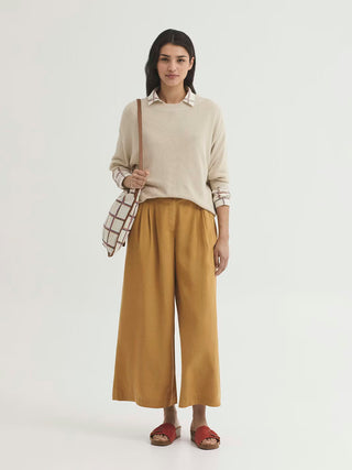 Overdyed Tencel Skirt Trousers