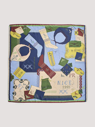 Cross Stitch Satin Scarf