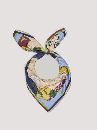 Cross Stitch Satin Scarf