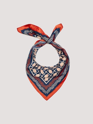 Small Faces Satin Scarf