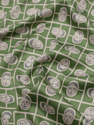 Small Faces Satin Scarf