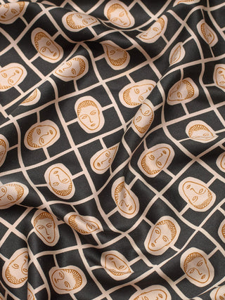 Small Faces Satin Scarf