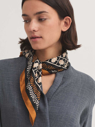 Small Faces Satin Scarf