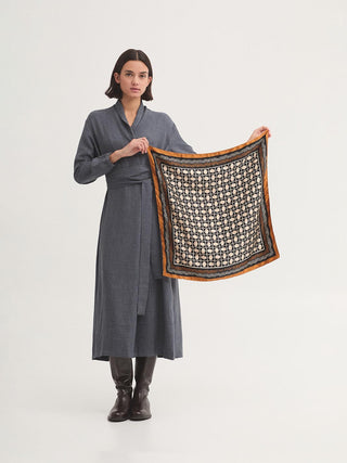 Small Faces Satin Scarf