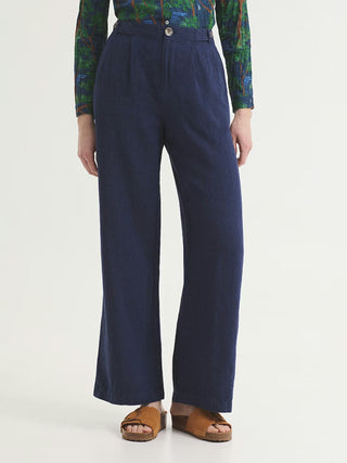 Linen Darted Trousers