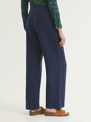 Linen Darted Trousers