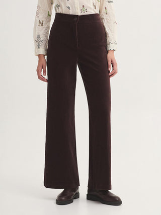 Stretch Corduroy Zip Trousers