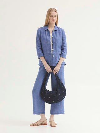 End-on-end Linen Trousers