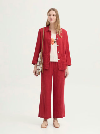 End-on-end Linen Trousers
