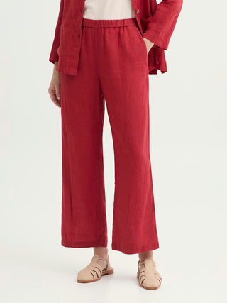End-on-end Linen Trousers