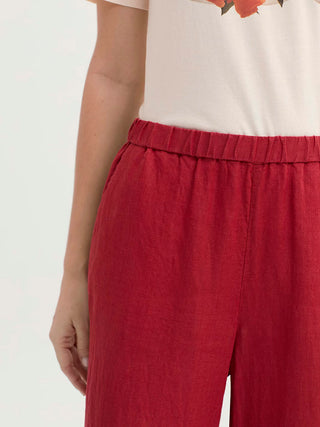 End-on-end Linen Trousers
