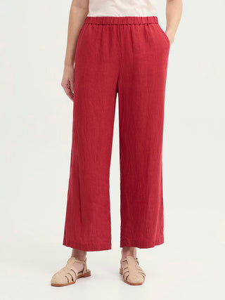 End-on-end Linen Trousers