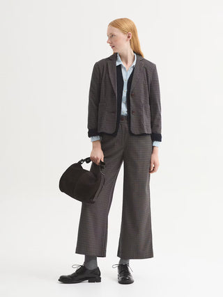 Houndstooth Stretch Trousers