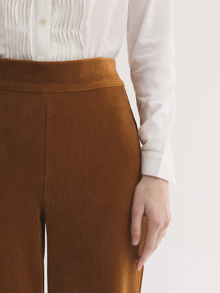Elasticated Waist Stretch Corduroy Trousers