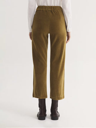 Elasticated Waist Stretch Corduroy Trousers