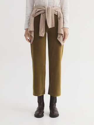 Elasticated Waist Stretch Corduroy Trousers