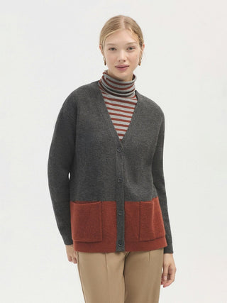 Bicolor V - Neck Cardigan - LNKM StoreNice Things Paloma SCardigan