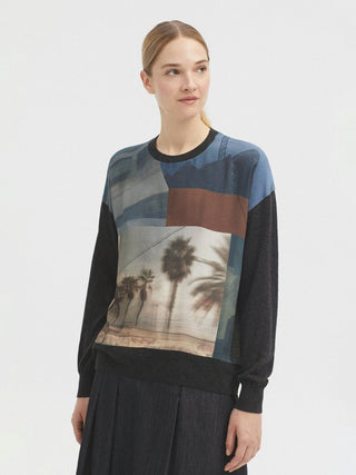 City Woven Printed Sweater - LNKM StoreNice Things Paloma SSweater