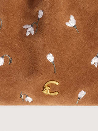 Coccinelle C-Me Key Holder Pouch Snowdrop Embroidery - LNKM StoreCoccinelleCharm