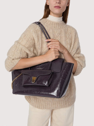 Coccinelle Double Beat Shiny Wrinkled Medium - LNKM StoreCoccinelleHandbag