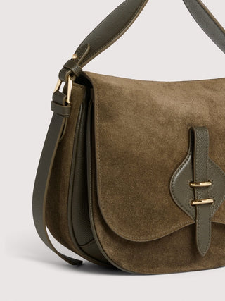 Coccinelle Mavery Suede Bimaterial Medium - LNKM StoreCoccinelleHandbag