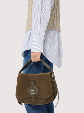 Coccinelle Mavery Suede Bimaterial Medium - LNKM StoreCoccinelleHandbag