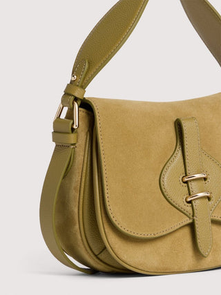 Coccinelle Mavery Suede Bimaterial Small - LNKM StoreCoccinelleHandbag