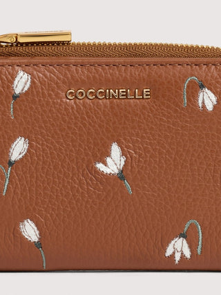 Coccinelle Metallic Soft Snowdrop Embroidery Wallet - LNKM StoreCoccinelleWallet