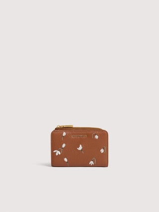Coccinelle Metallic Soft Snowdrop Embroidery Wallet - LNKM StoreCoccinelleWallet