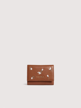 Coccinelle Metallic Soft Snowdrop Embroidery Wallet - LNKM StoreCoccinelleWallet