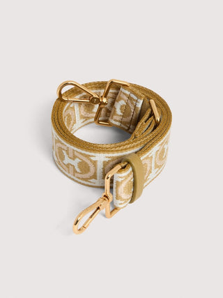 Coccinelle Monogram Tricolor Shoulder Strap with Gold Details - LNKM StoreCoccinelleStrap