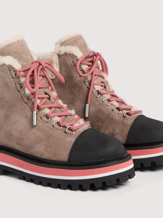Coccinelle Nora Bimaterial Suede Hiking Boots - LNKM StoreCoccinelleShoes
