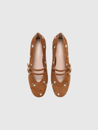 Coccinelle Risako Snowdrop Embroidery Ballet Flats - LNKM StoreCoccinelleShoes