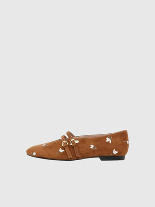 Coccinelle Risako Snowdrop Embroidery Ballet Flats - LNKM StoreCoccinelleShoes