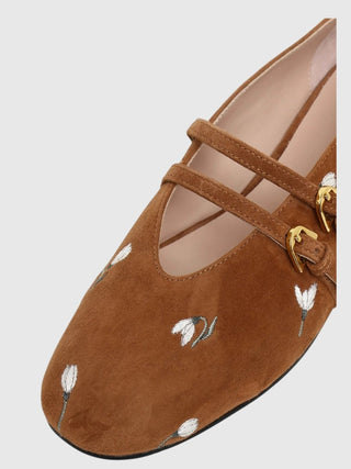 Coccinelle Risako Snowdrop Embroidery Ballet Flats - LNKM StoreCoccinelleShoes