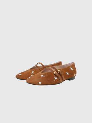 Coccinelle Risako Snowdrop Embroidery Ballet Flats - LNKM StoreCoccinelleShoes