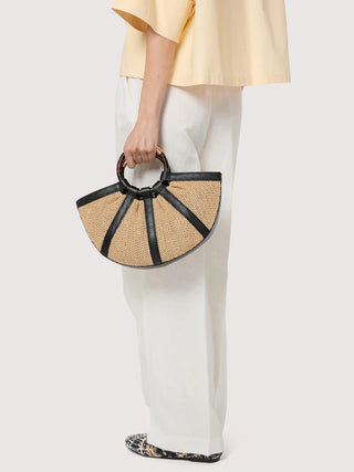 Coccinelle Shell Straw Medium - LNKM StoreCoccinelleHandbag